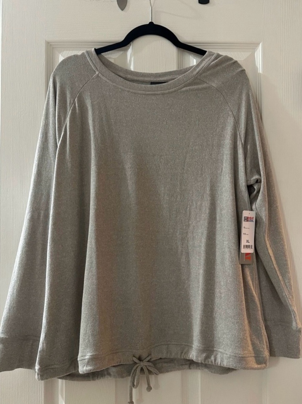2 32 Degrees Crewneck Sweaters with Drawstring Hem
